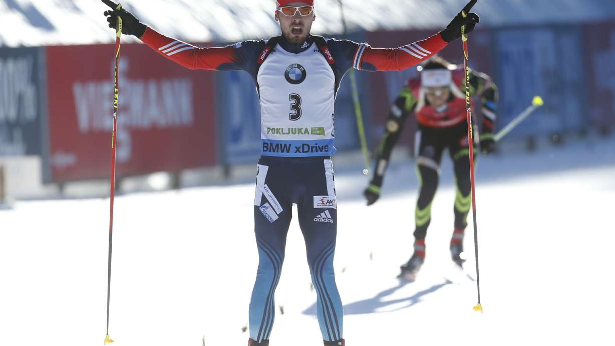 Shipulin wins biathlon mass-start race in Slovenia