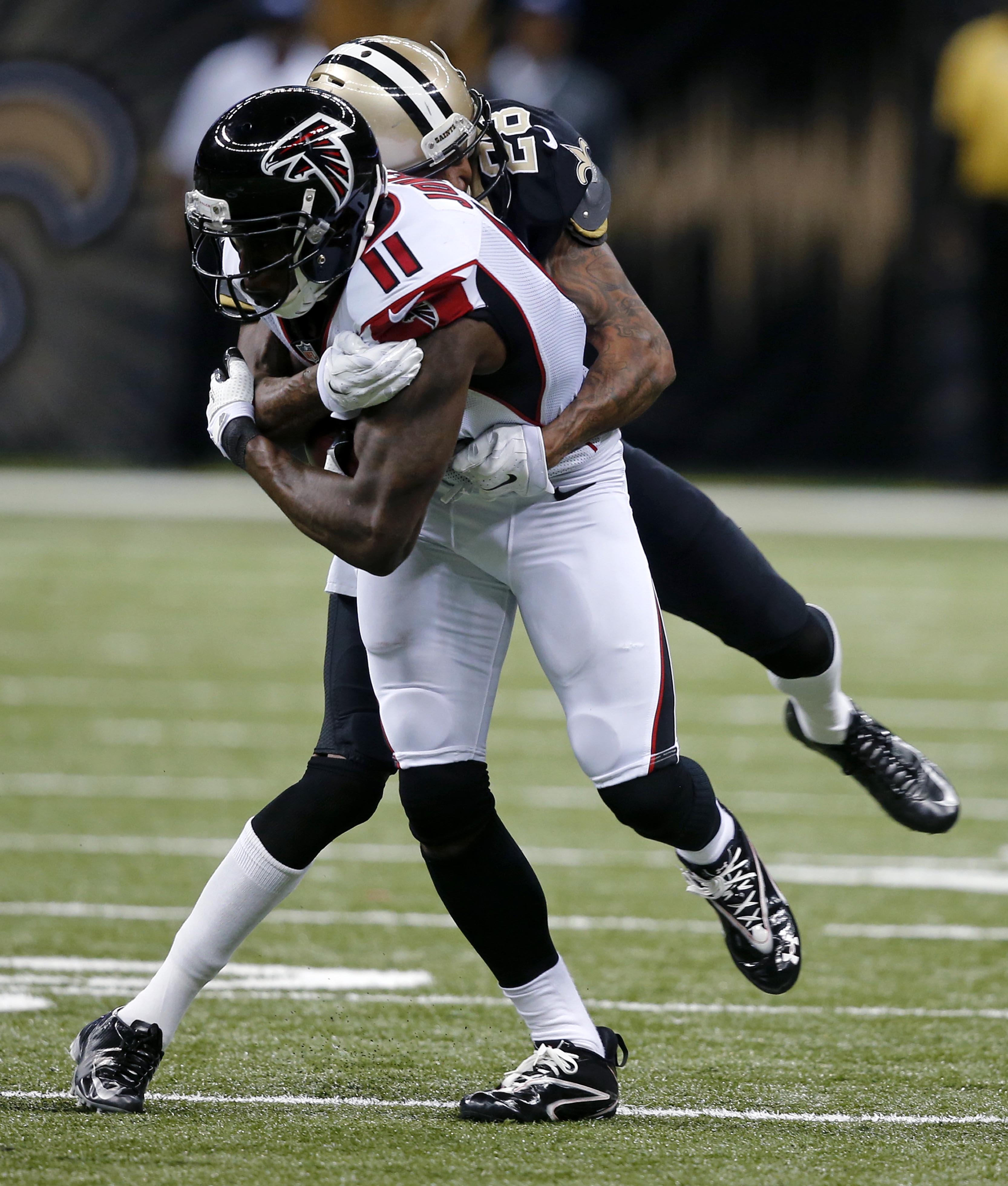 Falcons eliminate Saints 30-14, setting up Panthers showdown