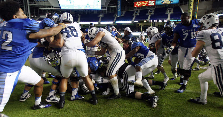 Memphis-BYU Bowl Game Ends With Brawl - ABC News