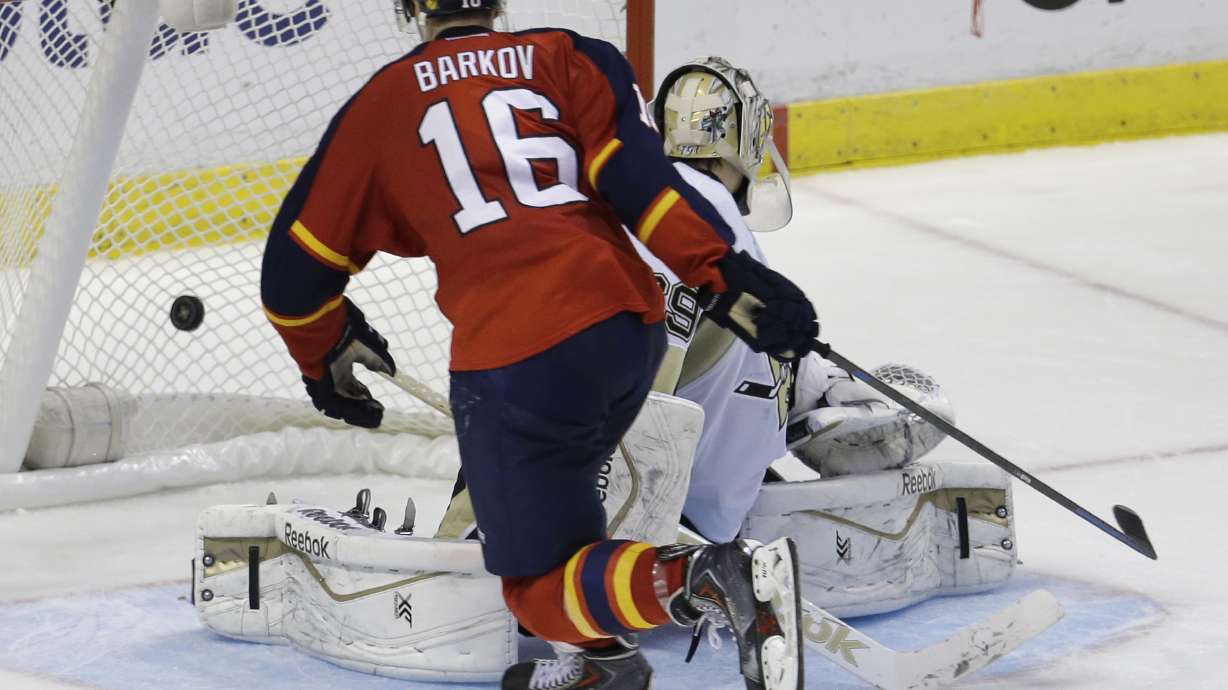Barkov's SO goal lifts Panthers over Penguins
