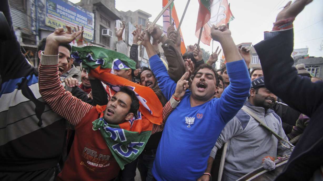 India's ruling party makes big gains in Kashmir