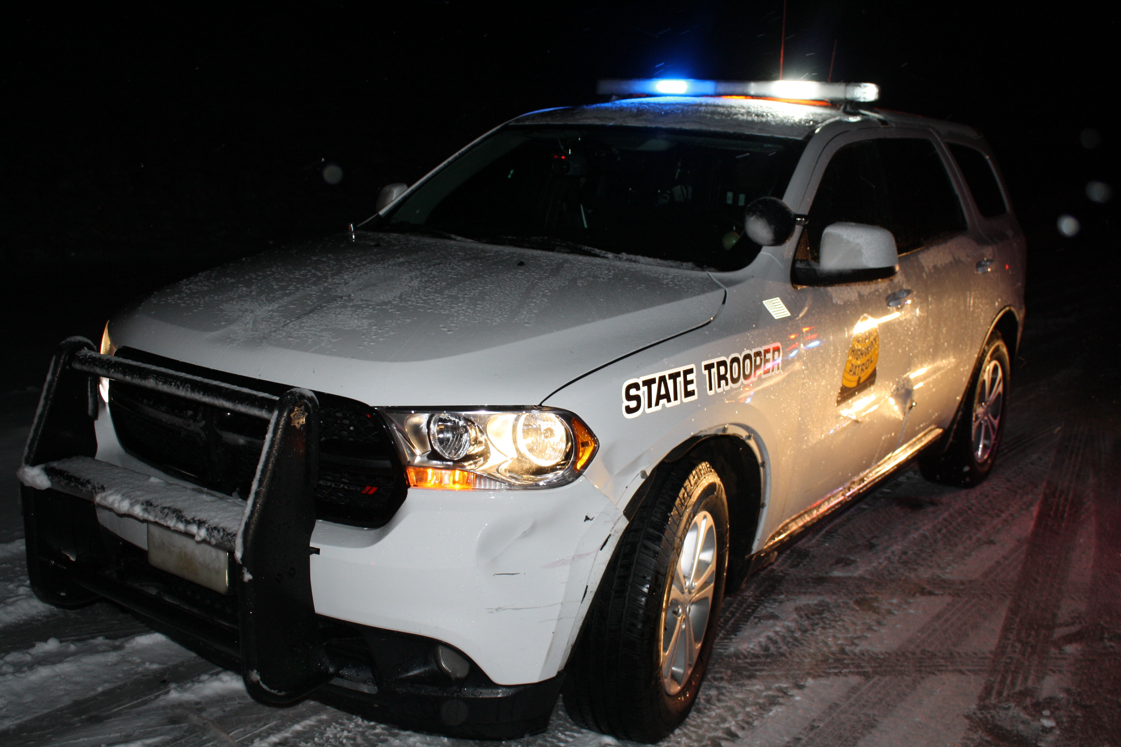 Wrong-way driver hits trooper's car, UHP says