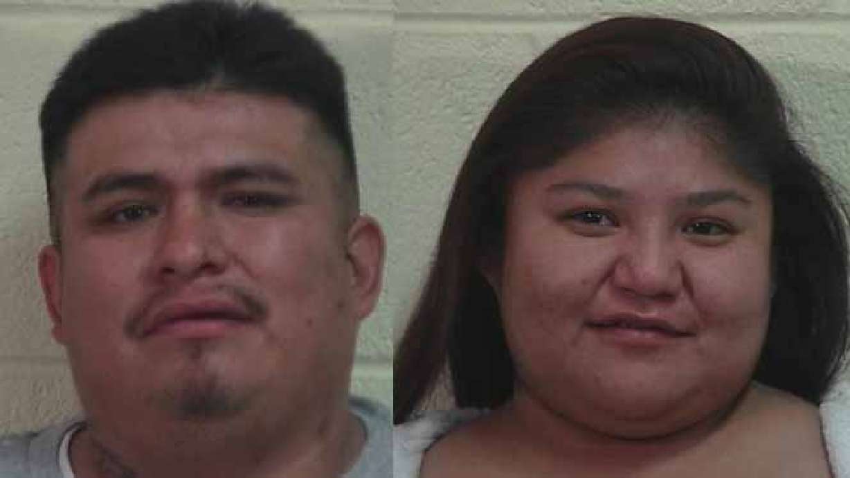 Couple arrested after leading officers on chase, hitting police car