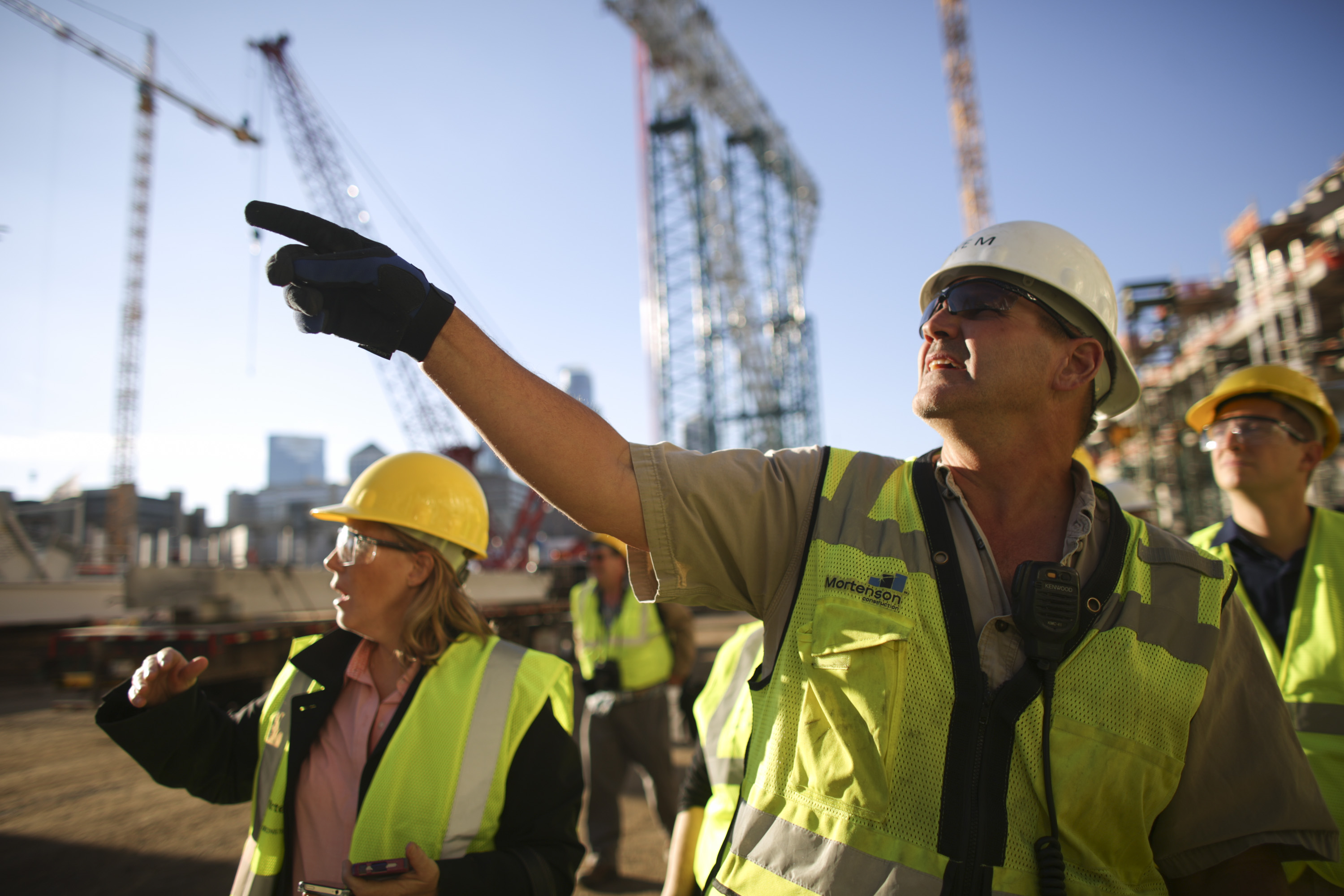 Vikings stadium builders work on career highlight