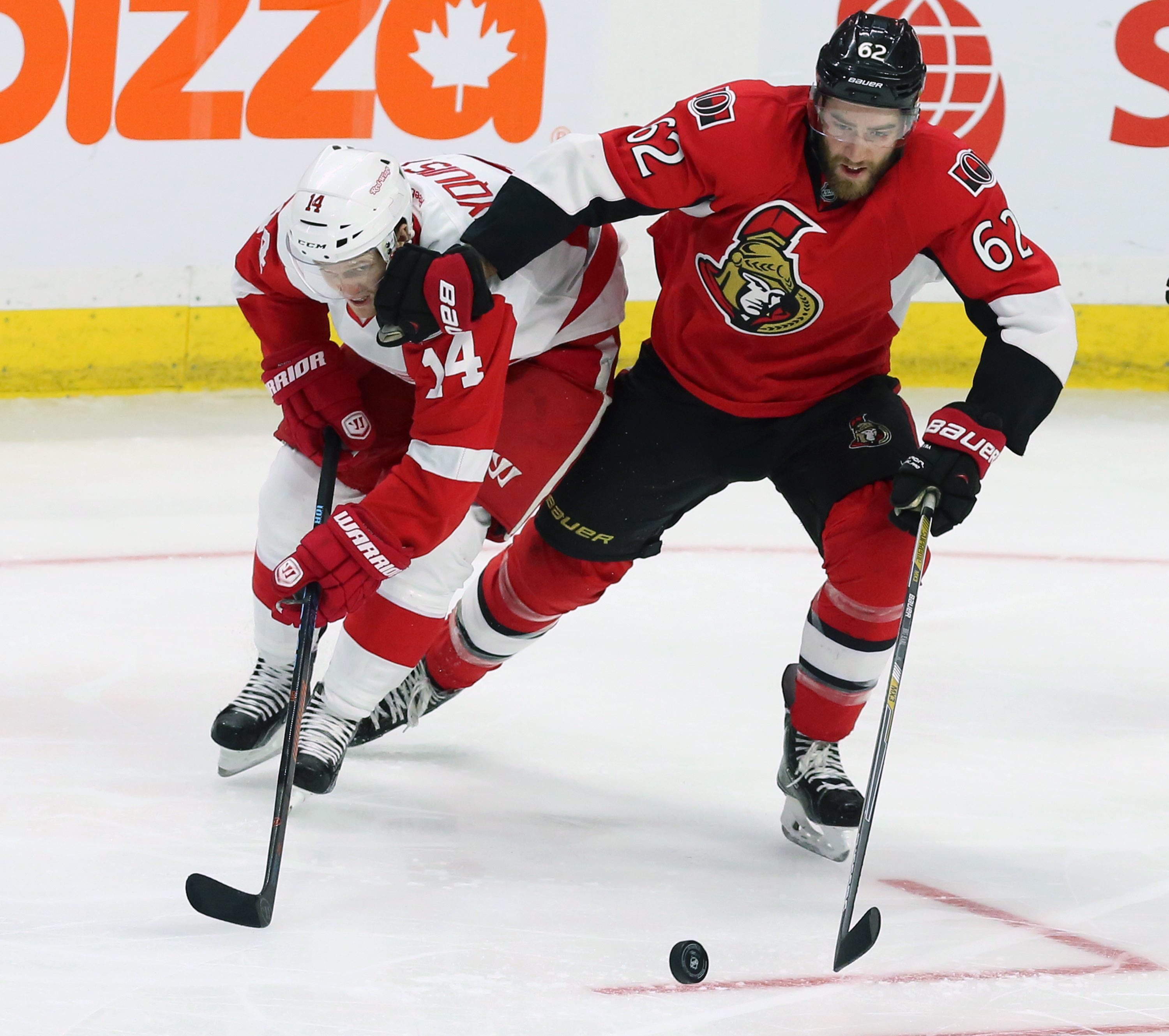 Nyquist scores in OT to lead Red Wings over Senators 3-2