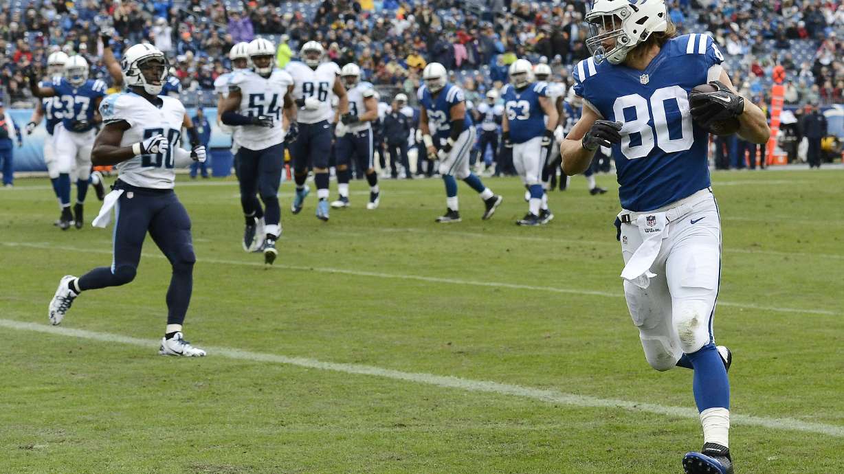 Colts finish AFC South sweep, beat Titans 27-10
