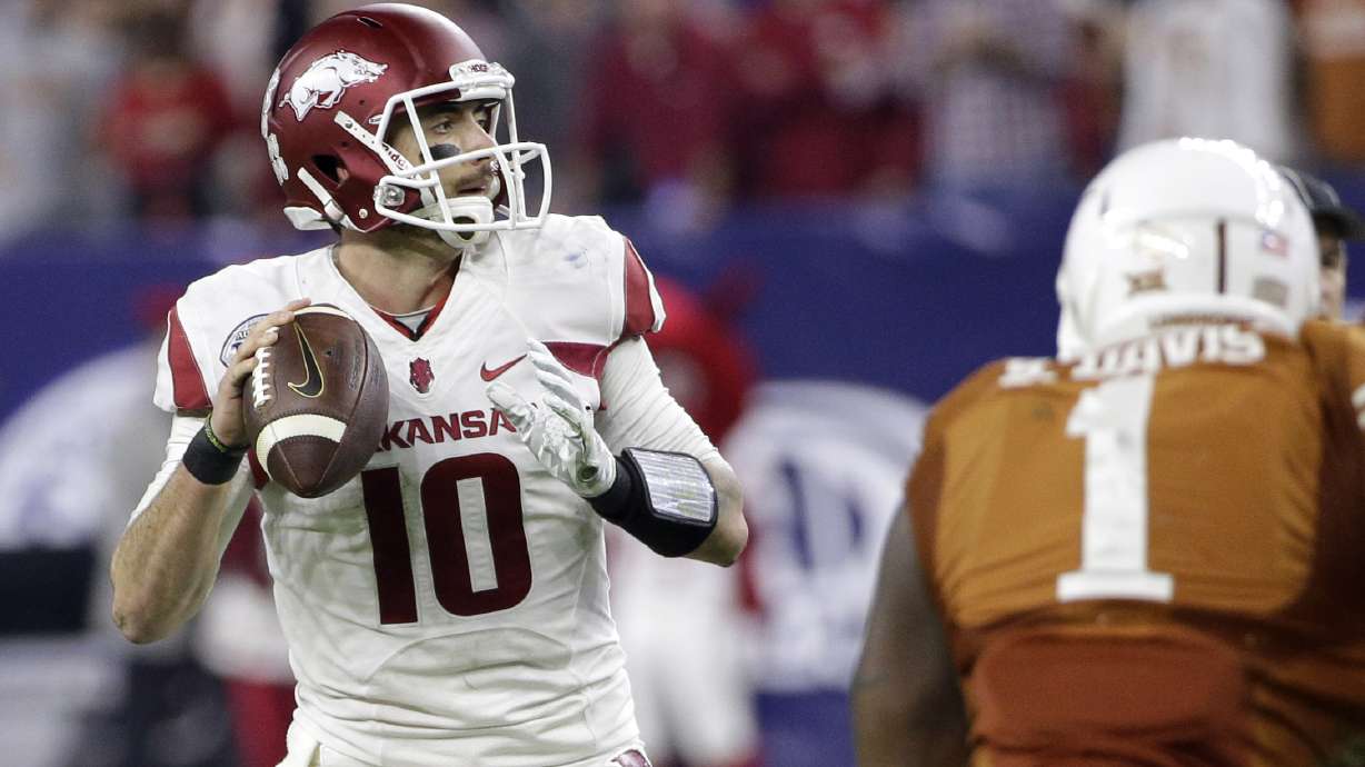Allen leads Arkansas over Texas 31-7 in Texas Bowl