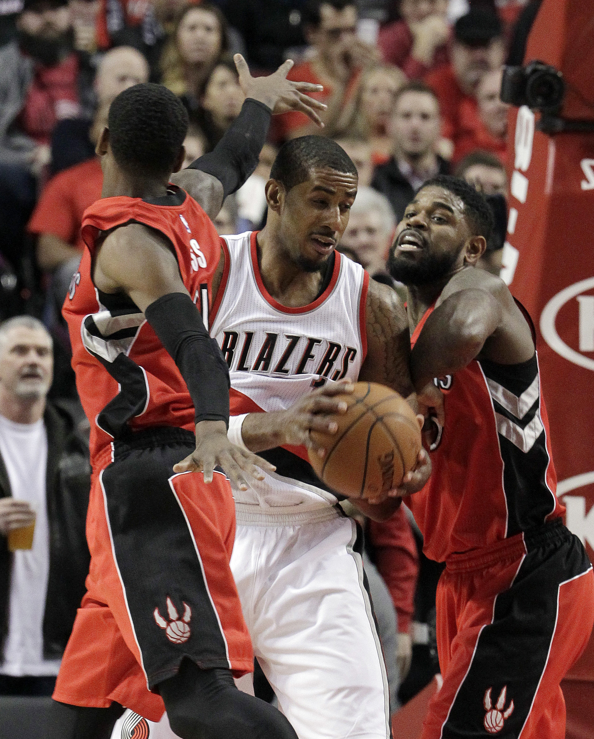 Blazers down the Raptors 102-97 in OT