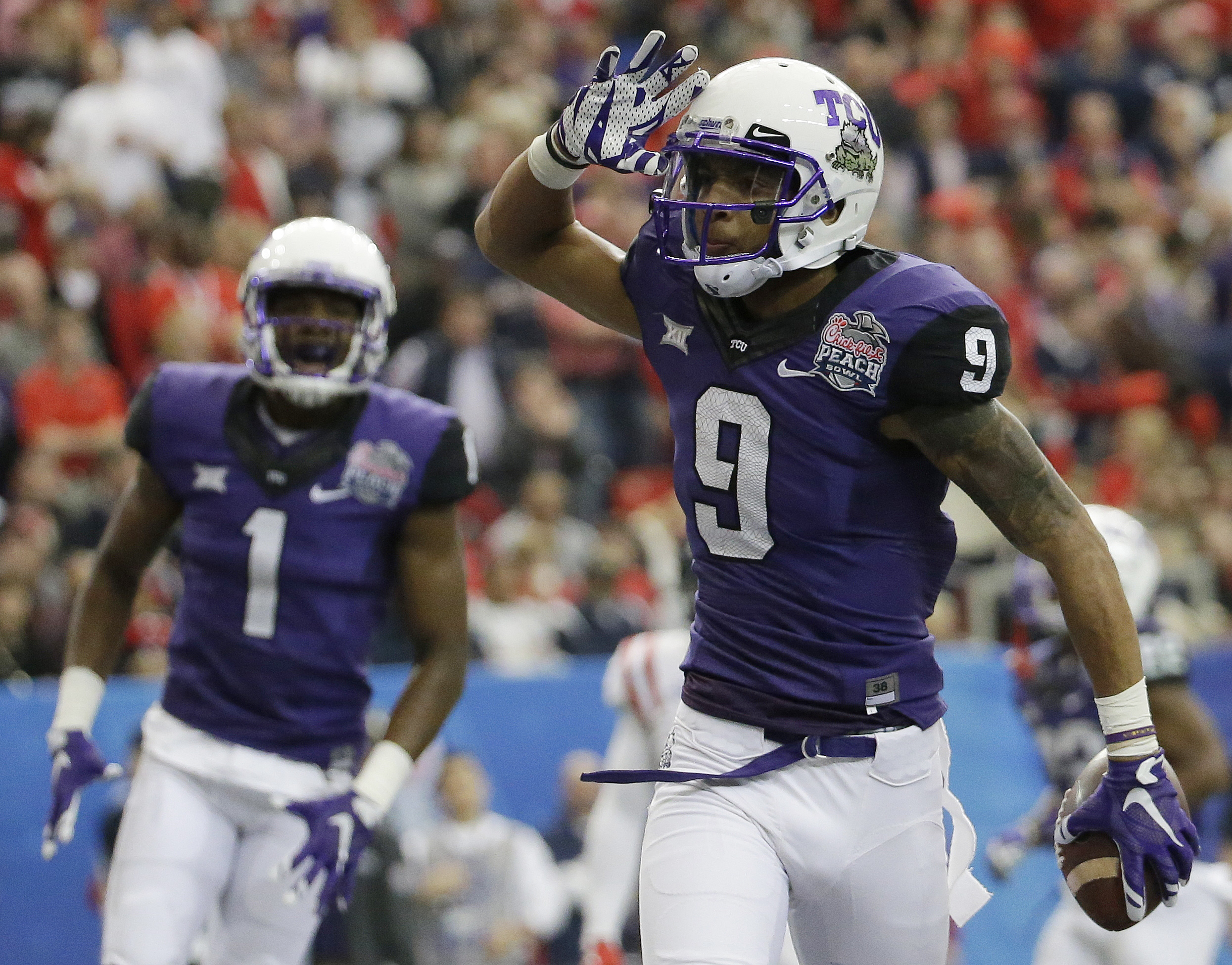 No. 6 TCU crushes No. 9 Ole Miss, 42-3 in Peach