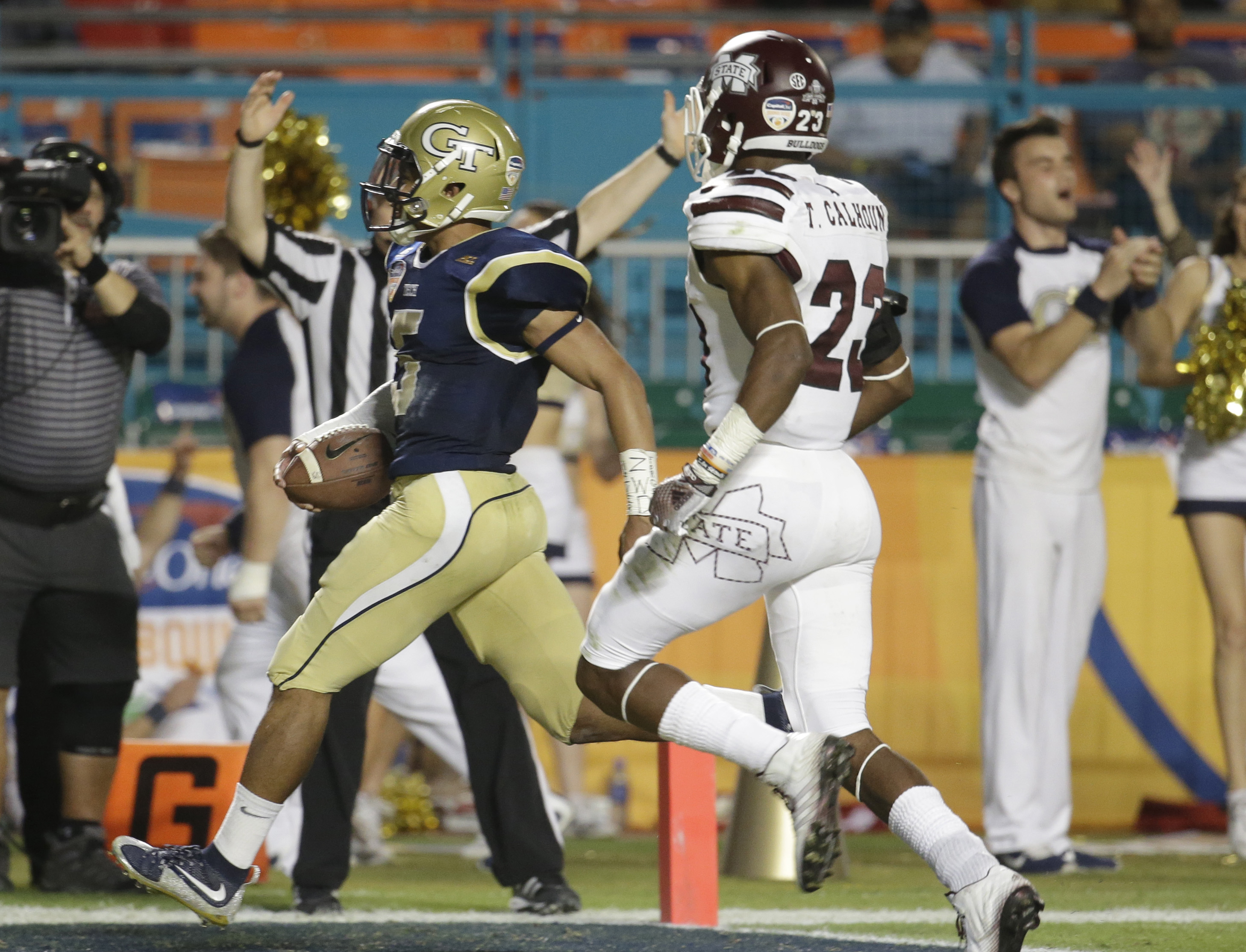 Georgia Tech beats Mississippi St 49-34 in Orange Bowl