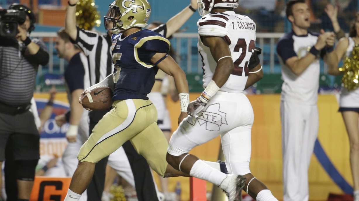 Georgia Tech beats Mississippi St 49-34 in Orange Bowl