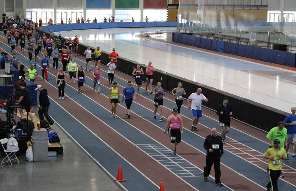 360 runners ring in the New Year running combined 20K laps around Olympic Oval