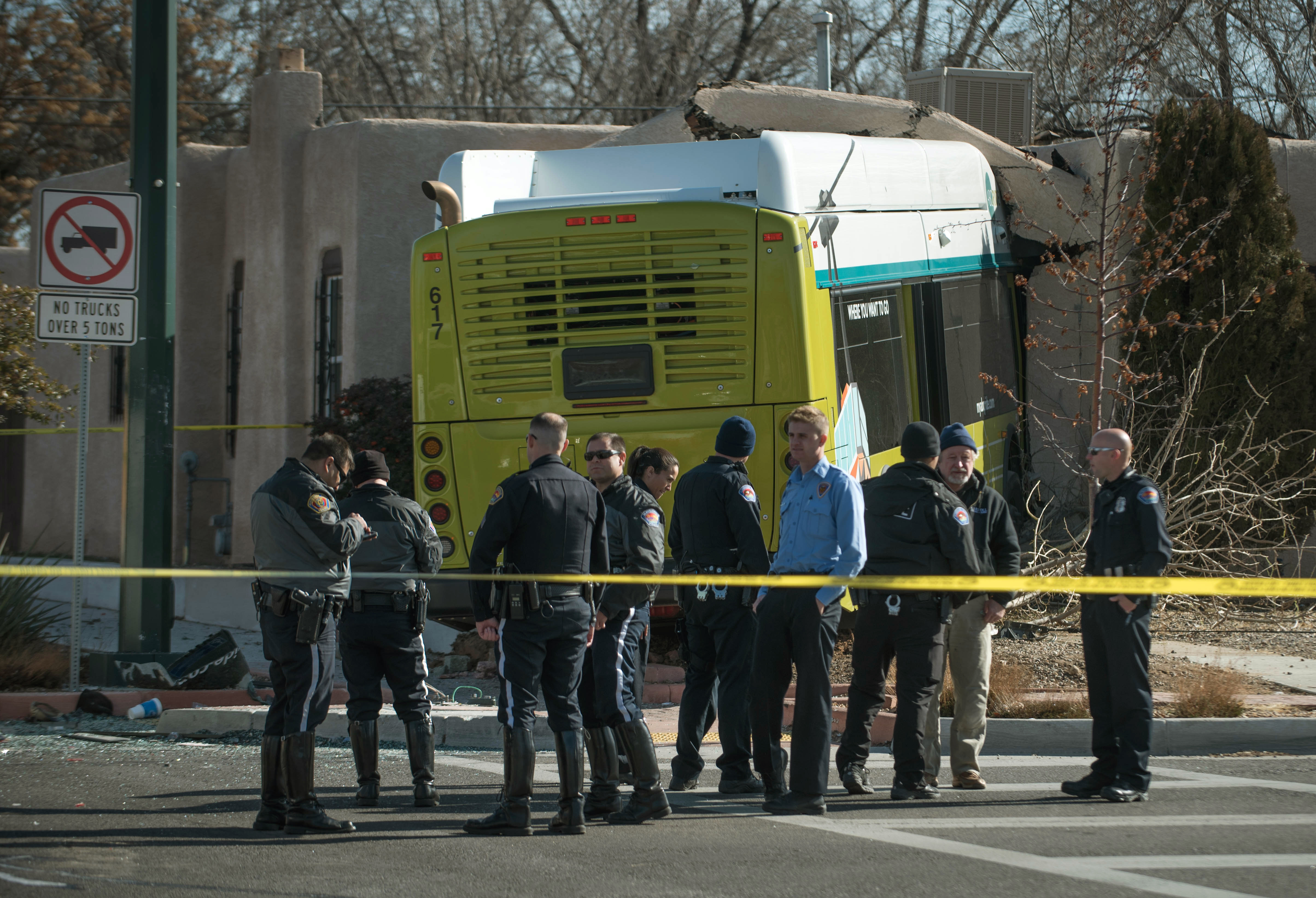 City bus crashes into Albuquerque home; up to 8 injured