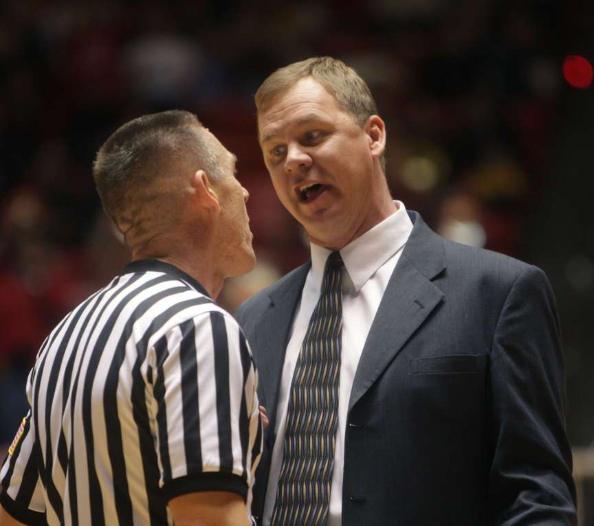 Dixie State head coach Jon Judkins, shown in a photo taken Jan. 9, 2008 at the University of Utah, is a Utah State alum with significant Utah coaching experience. (Photo: Michael Brandy/File)