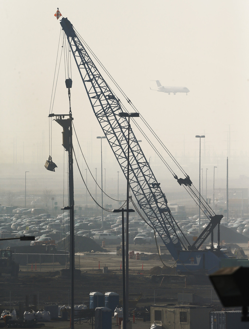Construction continues at Salt Lake City International Airport in Salt Lake City on Friday, Jan. 9, 2015. By the fourth quarter of 2015, expenditures on the project are expected to surpass $20 million per month, a level projected to be sustained and exceeded through 2018. (Photo: Jeffrey D. Allred, Deseret News)