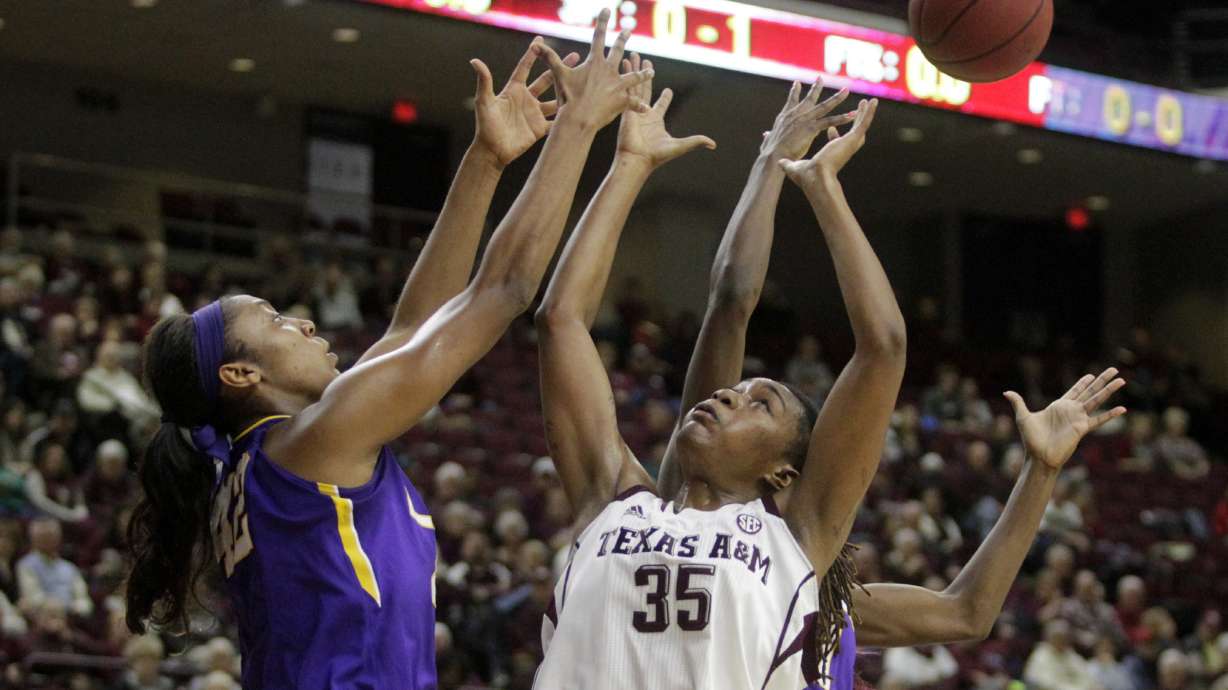 Jones helps No. 9 A&M to 55-48 win over LSU