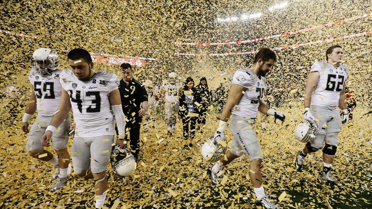 Oregon falls short again in title game, 42-20 to Ohio State