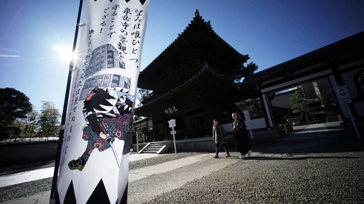 Condo to loom over samurai graves in Japan, spurring protest