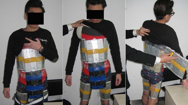 Man busted for smuggling 94 iPhones strapped to body