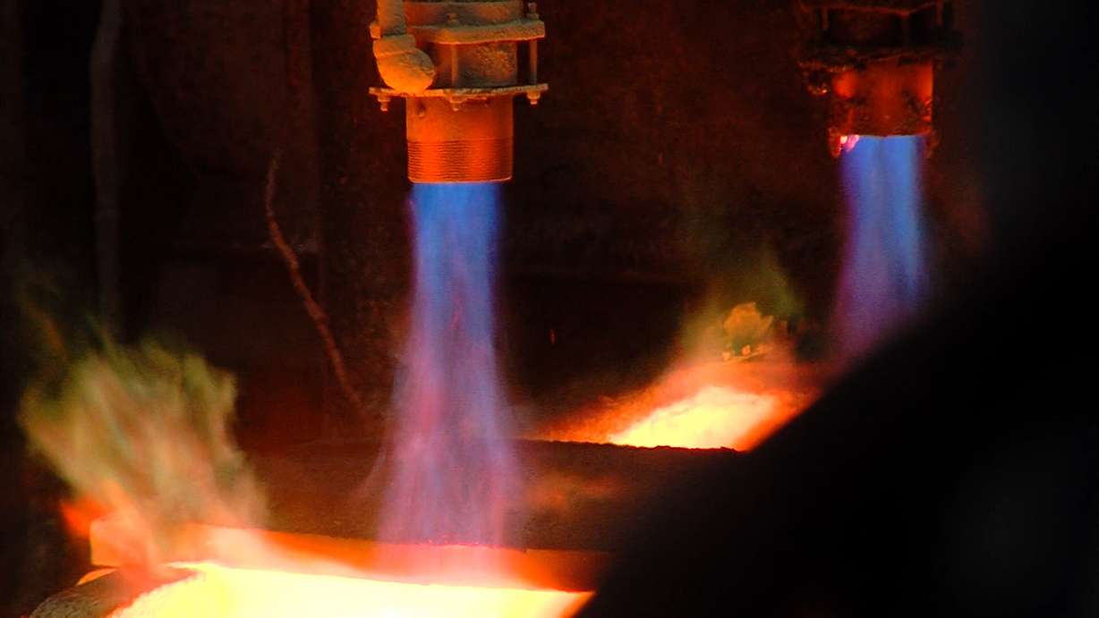 In the hottest place in Utah, it can reach 150-200 degrees in many places as workers at the Kennecott smelter deal with molten metal that can reach 2,200 degrees. Photo: Mike DeBernard/KSL-TV