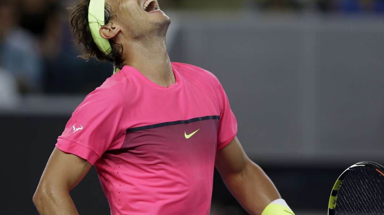 Rafael Nadal tries his hand at some disco tennis
