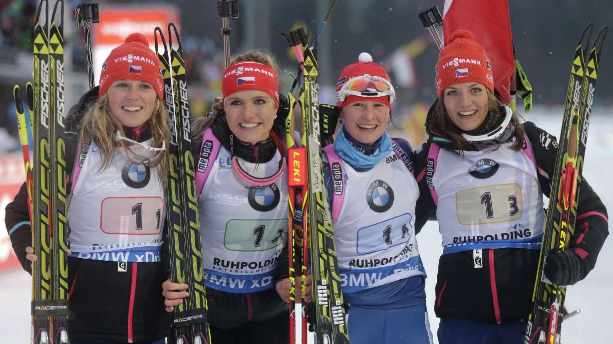 Czech Republic wins 2nd straight women's biathlon relay
