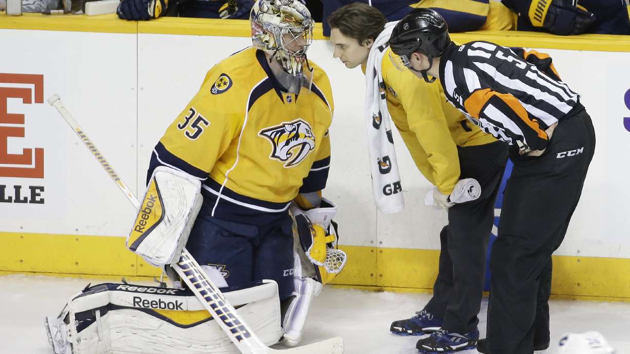Sprained knee to keep Predators goalie out of All-Star game