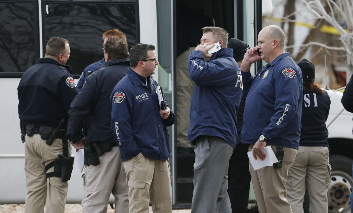 One man was shot and killed Wednesday after a police officer on his way to work stopped to offer assistance to a driver and ended up fighting the man after he allegedly pulled out a knife. (Photo: Jeffrey D. Allred/Deseret News)