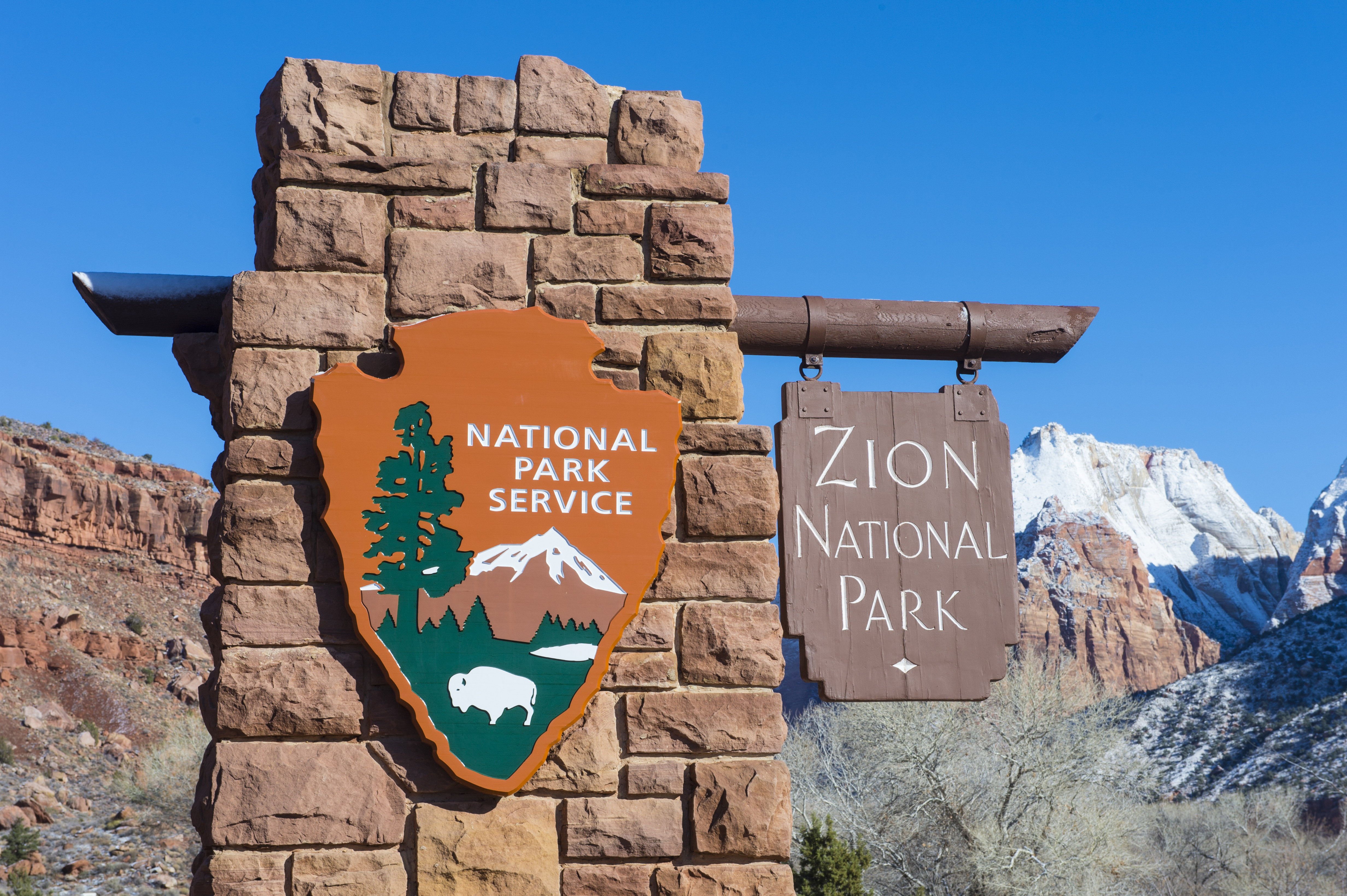 Work on the redesign of Zion’s south entrance begins
