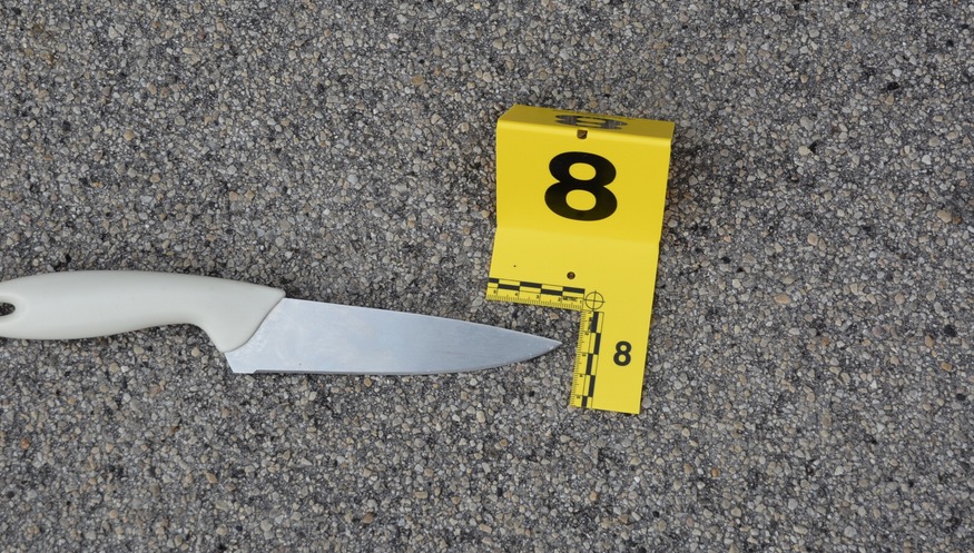 A picture of the knife used in the officer-involved shooting in Draper. Photo Credit: Draper Police Department