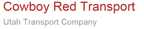 Cowboy Red Transport