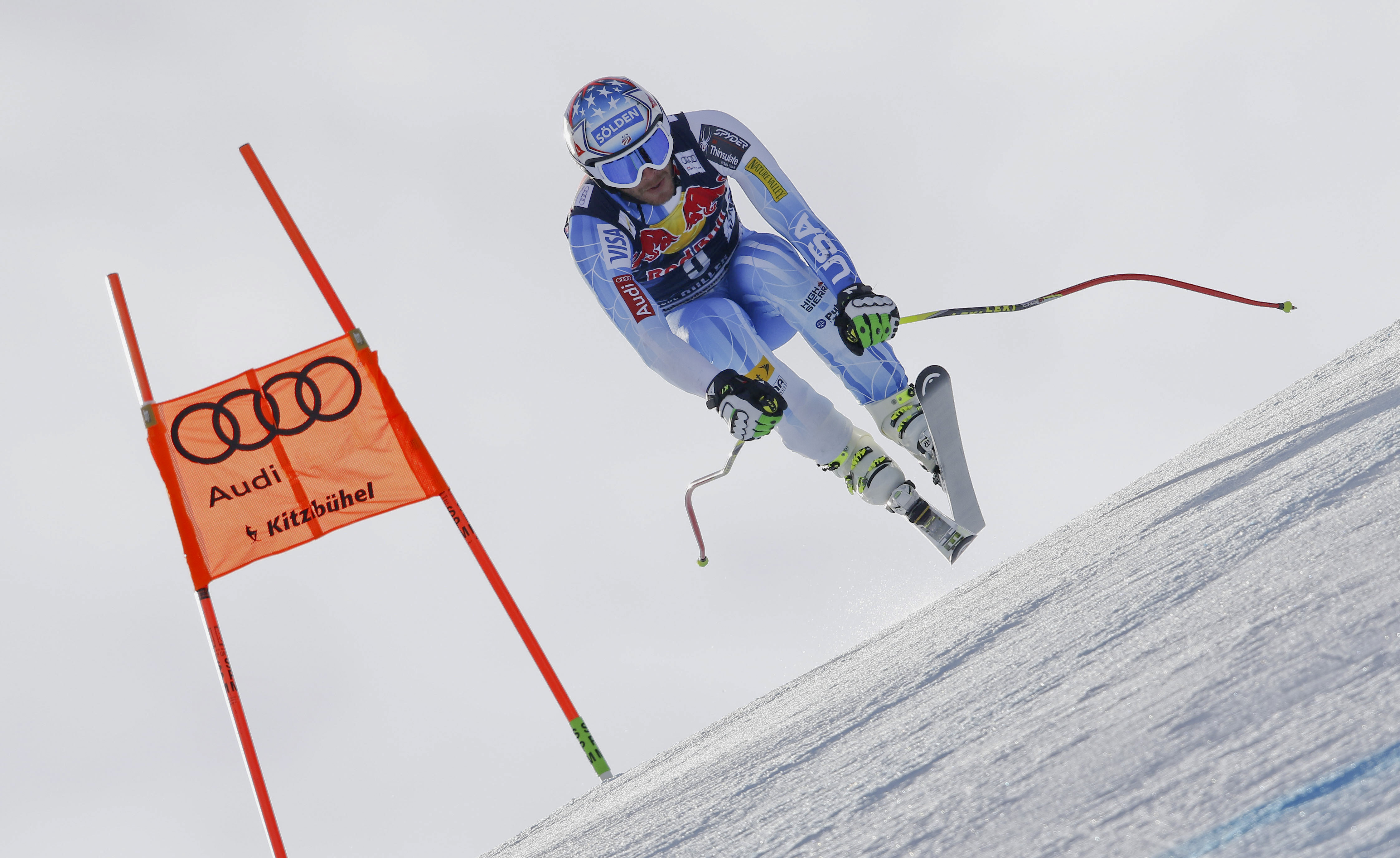 Years after bad crashes, finish jump returns in Kitzbuehel