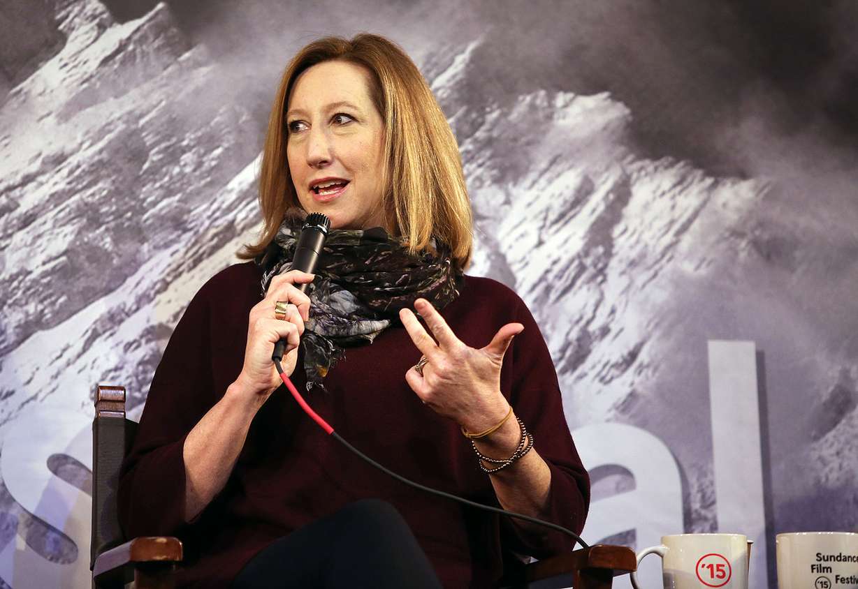 Sundance Institute executive director Keri Putnam speaks at the opening press conference for the Sundance Film Festival at the Egyptian Theatre in Park City on Thursday, Jan. 22, 2015. (Photo: Kristin Murphy, Deseret News)