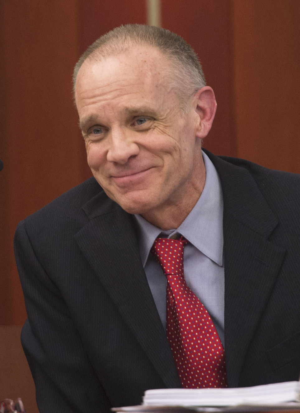 Marc Sessions Jenson, 54, testifies during his trial on second-degree felony charges of fraud, money laundering and theft by deception in connection with the failed Mount Holly ski resort near Beaver. Trial is being held in the courtroom of Judge Elizabeth Hruby-Mills in the Matheson Courthouse in Salt Lake City, Friday, January 23, 2015. (Photo: Steve Griffin/The Salt Lake Tribune/Pool)