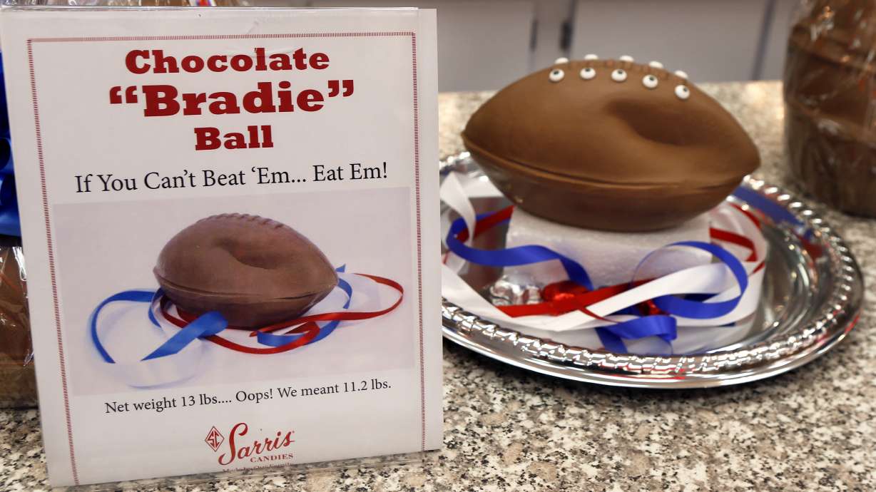 Pennsylvania shop owner makes deflated chocolate football