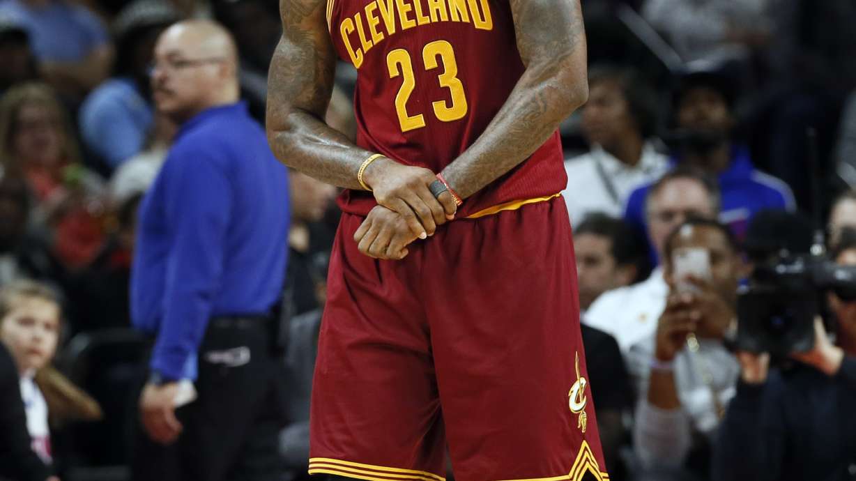 LeBron sitting out with sprained right wrist