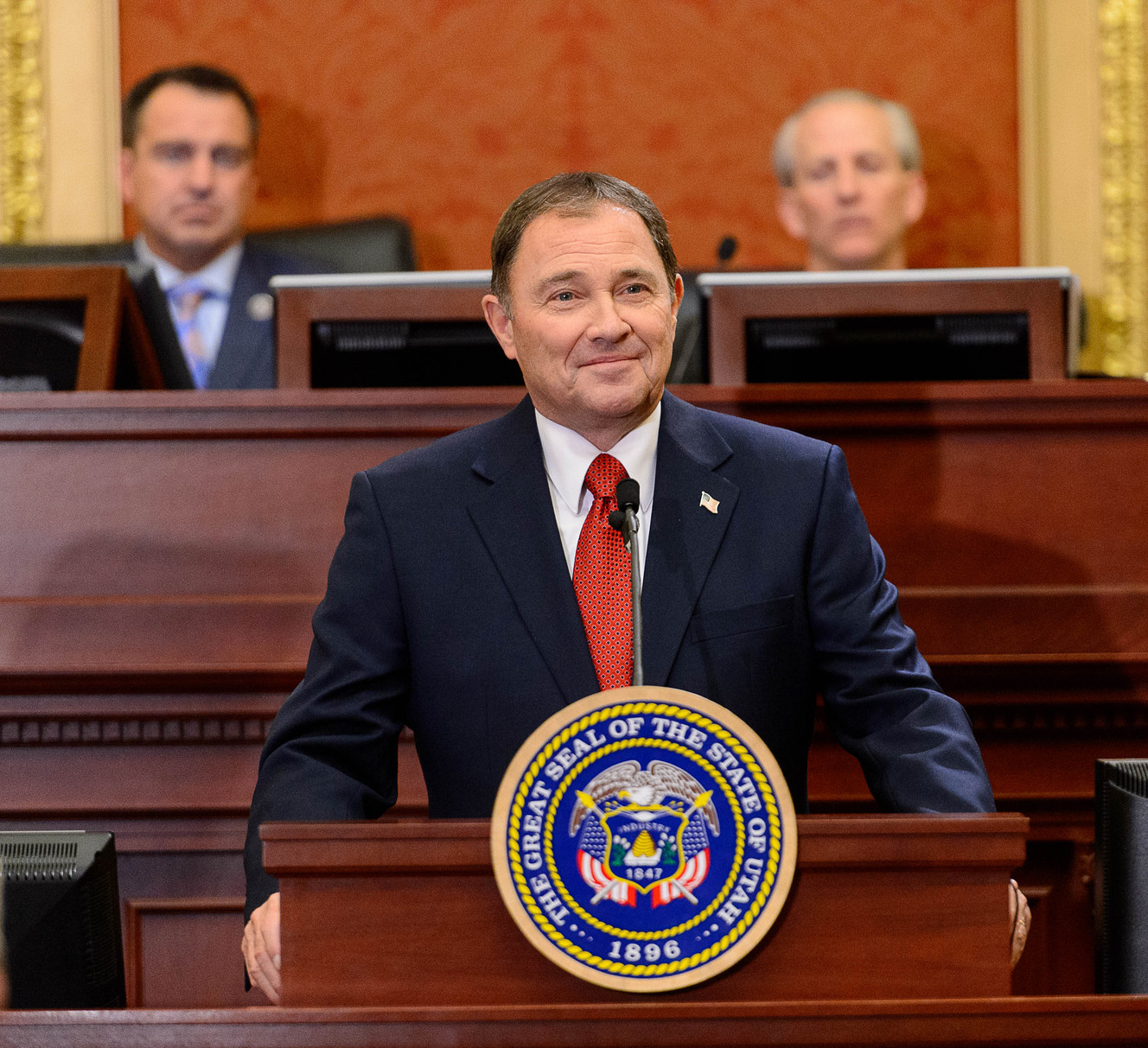 Gov. Gary Herbert delivers his State of the State address at the Capitol in Salt Lake City on Wednesday, Jan. 28, 2015. (Photo: Trent Nelson/Pool Photo)