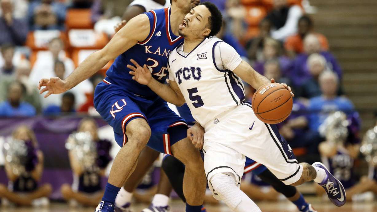 Mason 16 points for No. 9 Kansas in 64-61 win at TCU
