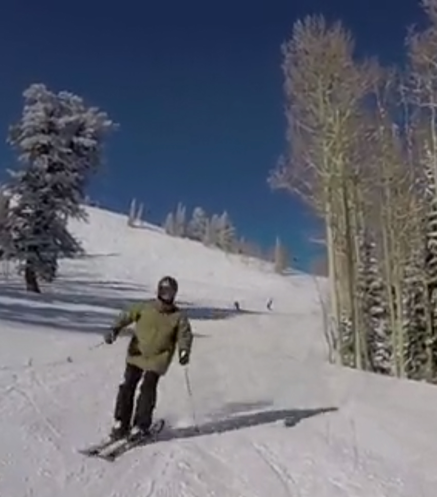 Wayne Rich cruises down the hills of Beaver Mountain at the age of 91. (KSL TV)