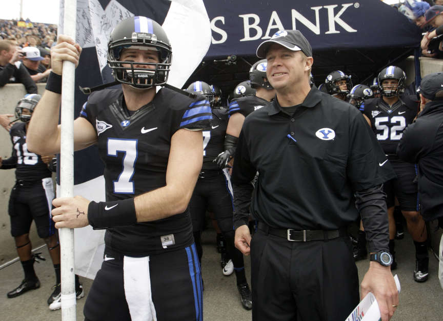 BYU Cougars head coach Bronco Mendenhall (Jeffrey Allred, Deseret News)