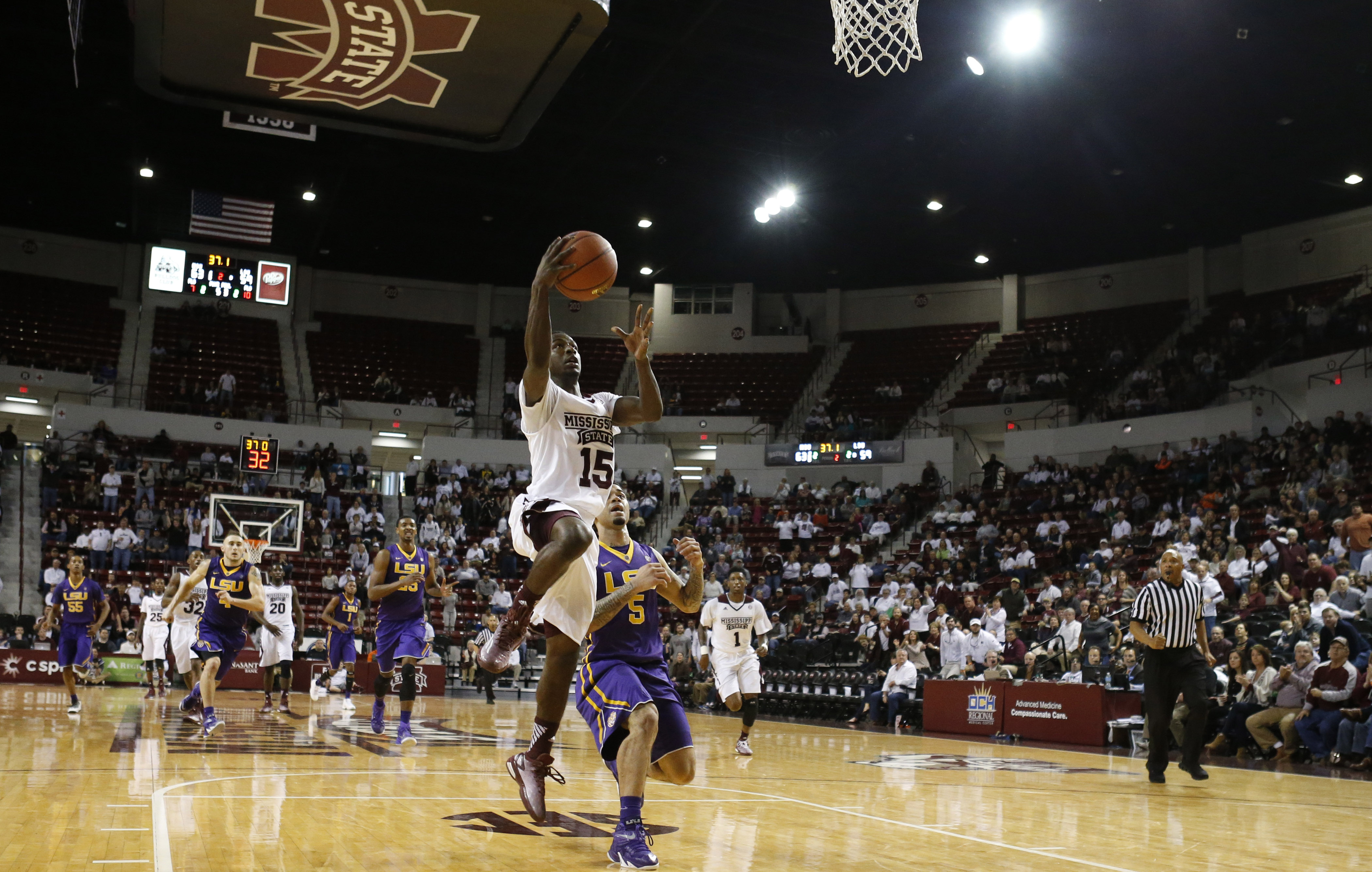 Mississippi State comes up big at the line, beats LSU 73-67