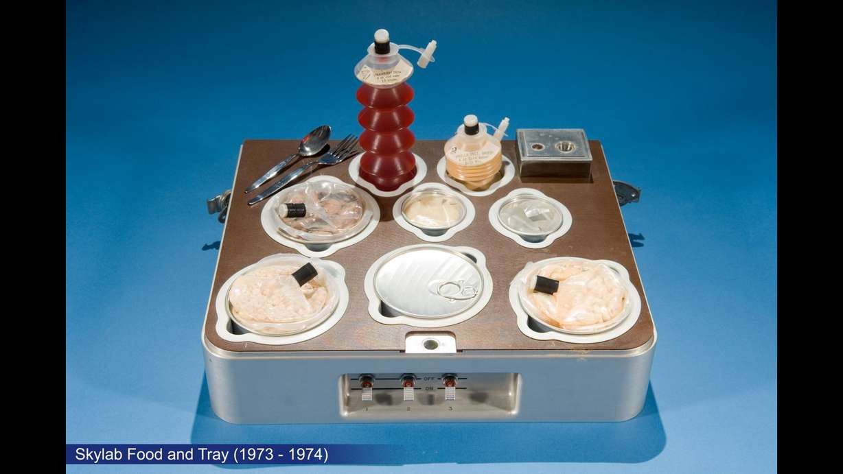 The food and drink served aboard Skylab (1973-1979). (Courtesy of NASA)