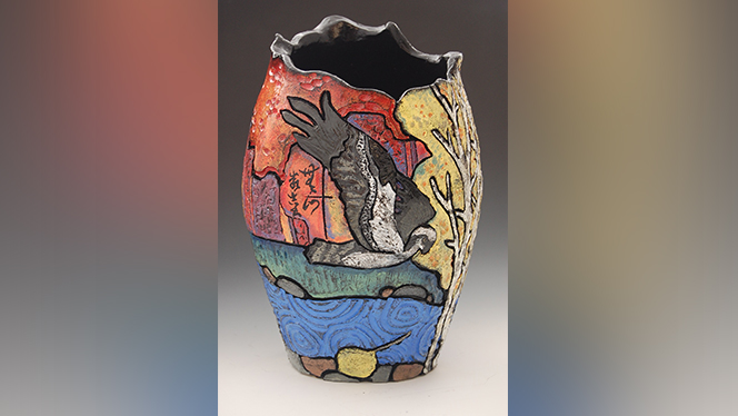 Artist honors volunteer with unique piece of art