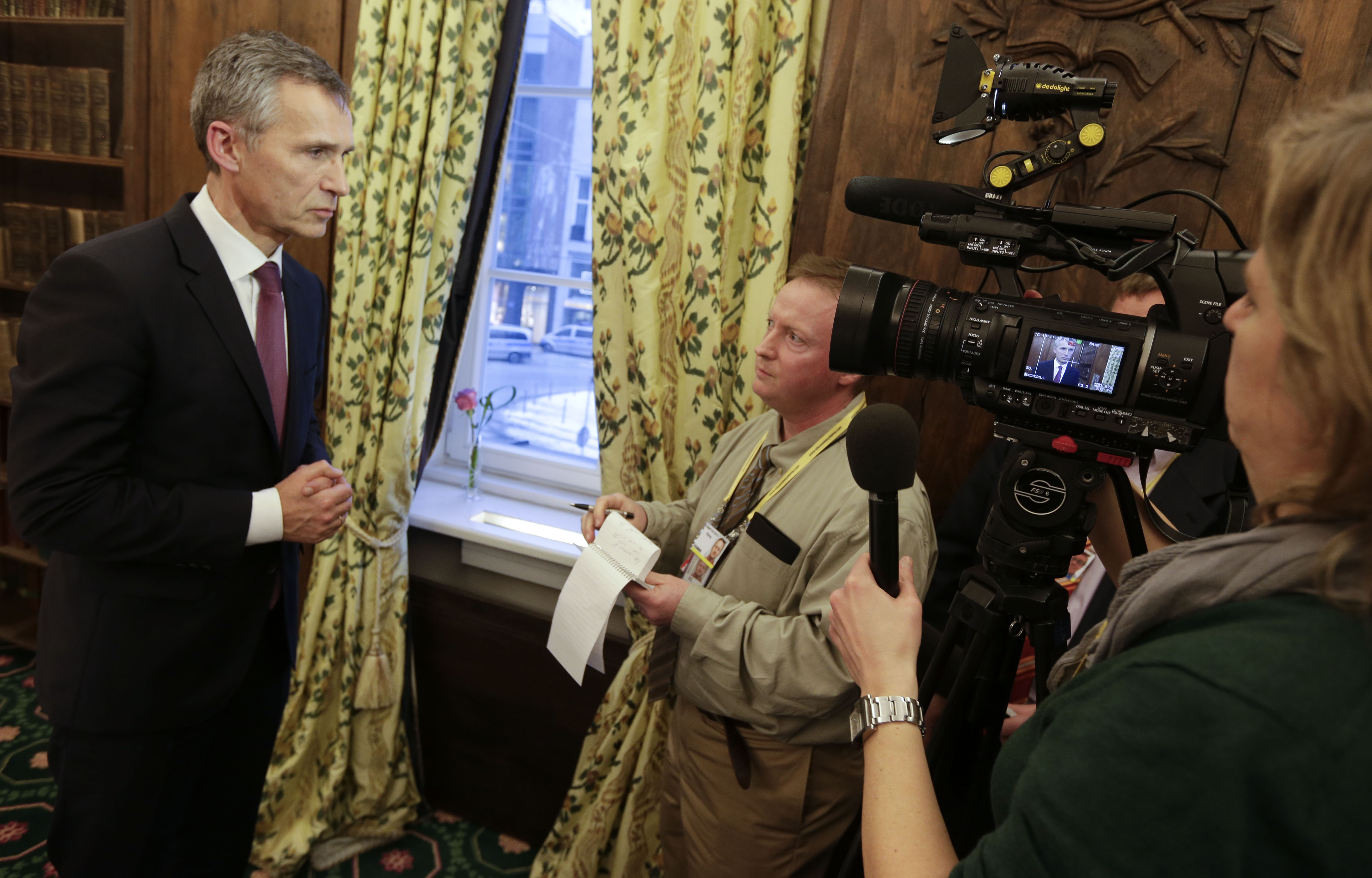 AP Interview: NATO head says Ukraine ceasefire top priority