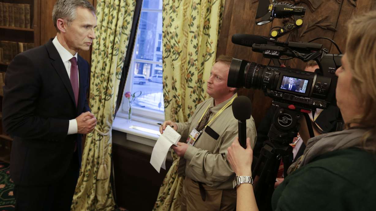 AP Interview: NATO head says Ukraine ceasefire top priority