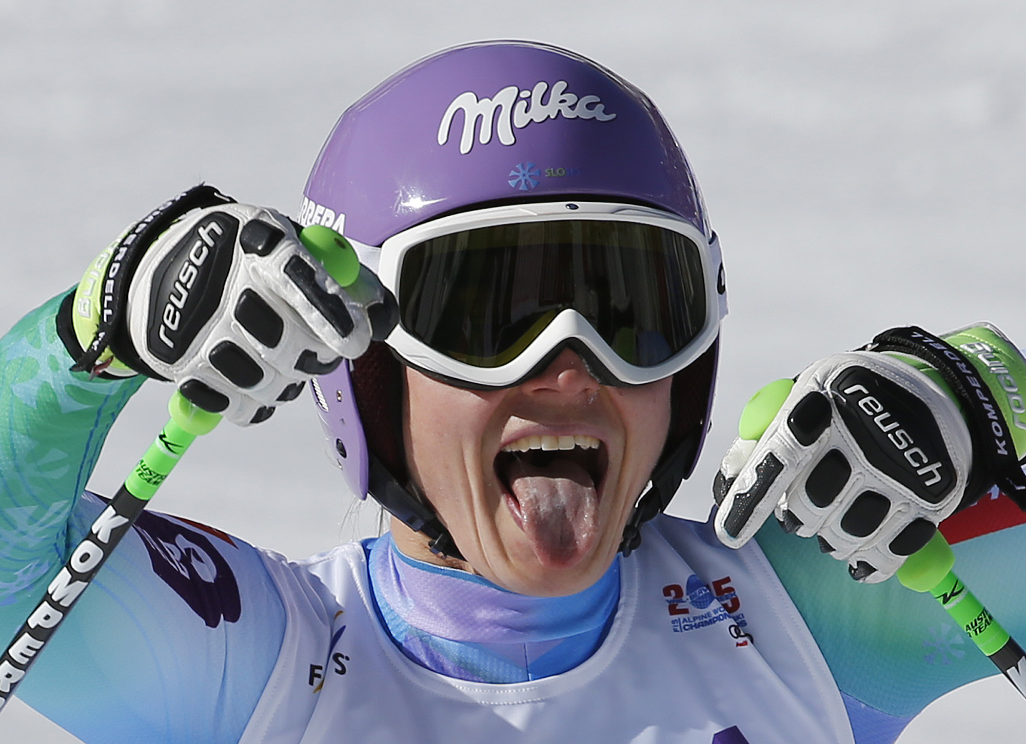 Maze takes gold in downhill at worlds; Vonn struggles to 5th