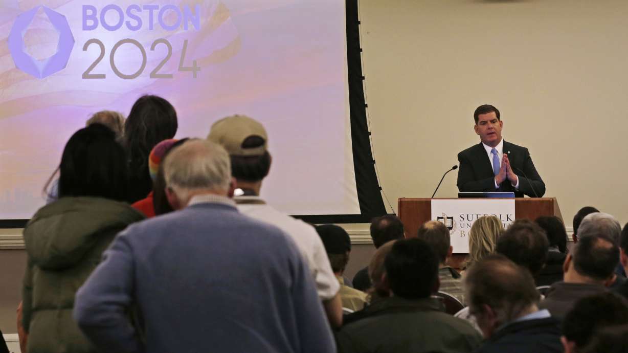 Boston mayor meets with group opposed to Olympics