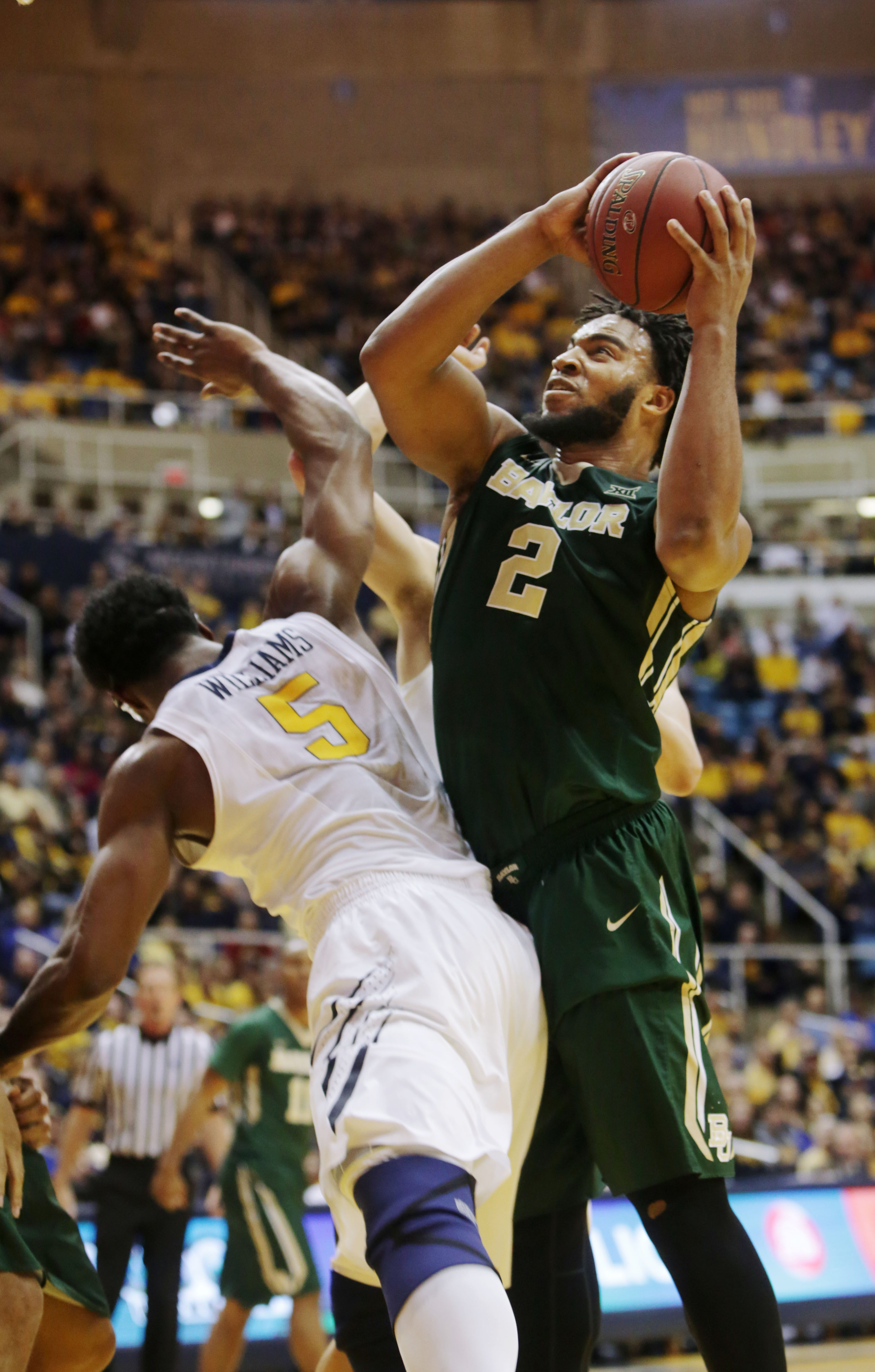 No. 19 Baylor routs No. 15 West Virginia 87-69