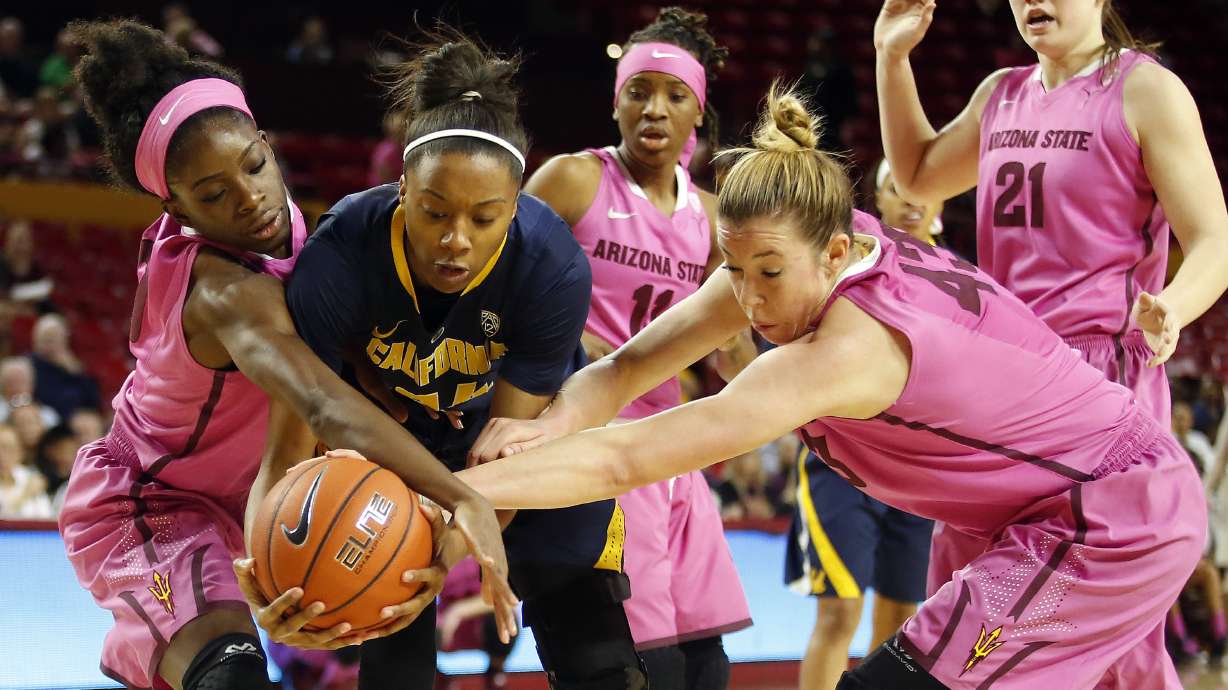 Cal upends No. 10 Arizona State on last-second shot 50-49