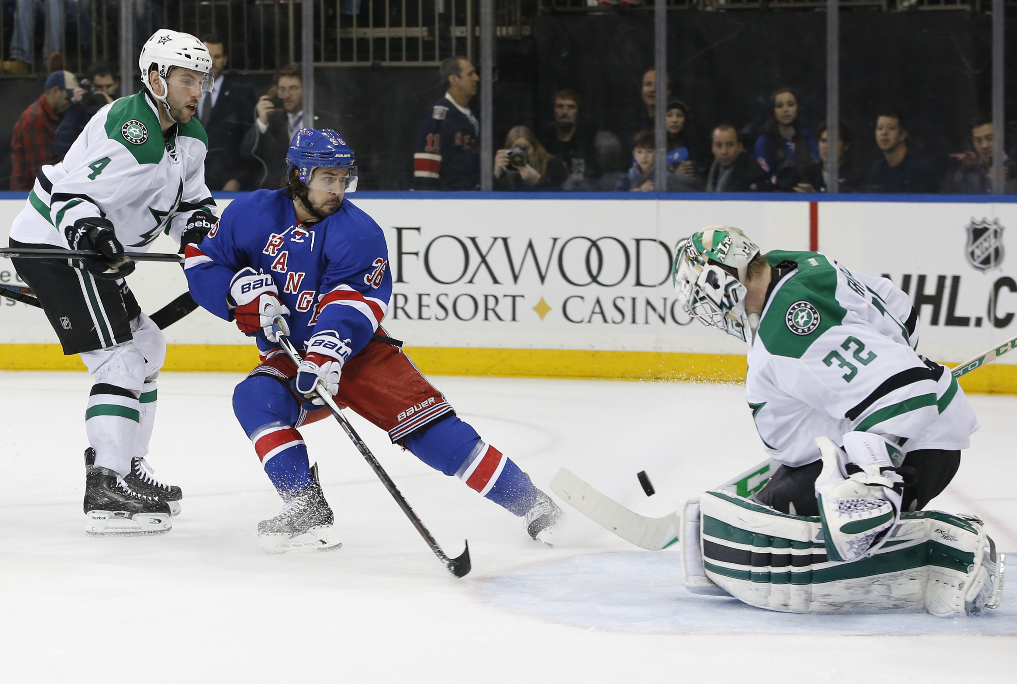 Hemsky scores in overtime to lift Stars past Rangers, 3-2
